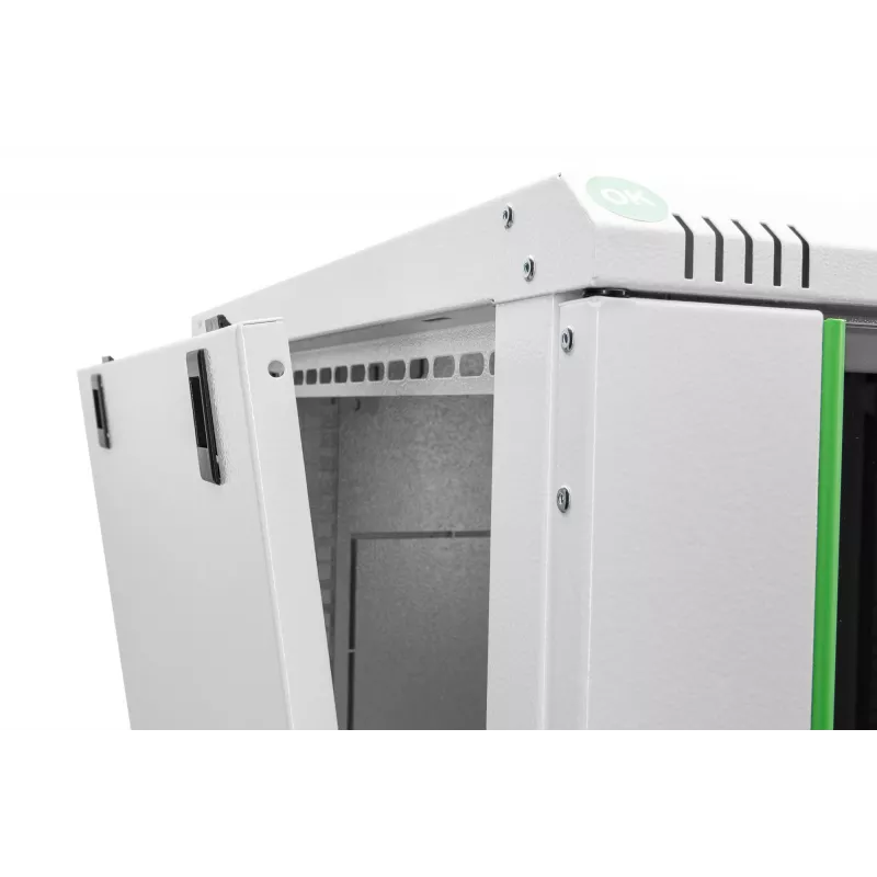 DIGITUS Professional Dynamic Basic Series DN-19 16U-6/6-EC - spinta - skirta montavimui ant sienos - pilka, RAL 7035 - 16U - 48,3 cm (19 inch)