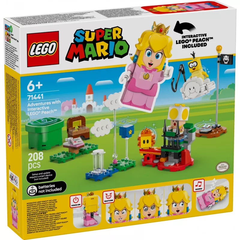 Konstruktorius LEGO 71441 Super Mario interaktyvi LEGO Peach figūrėlė, suderinama su LEGO sistema