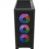 Korpusas Silentware Core 100 A-RGB Juodas — CORE100BLACK, vidutinis bokštas, A-RGB apšvietimas