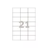Avery 3652 – etiketės – baltos – 42,3 x 70 mm – 2100 vnt. (100 lapų po 21)
