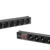 Qoltec aliumininis PDS stovo montavimui | 16A | 16 x Schuko | Vertikalus | 1,8 m