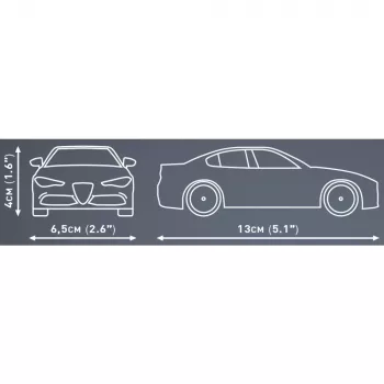 Konstruktorius COBI Alfa Romeo Giulia Quadrifoglio, 90 dalių, nuo 6 metų
