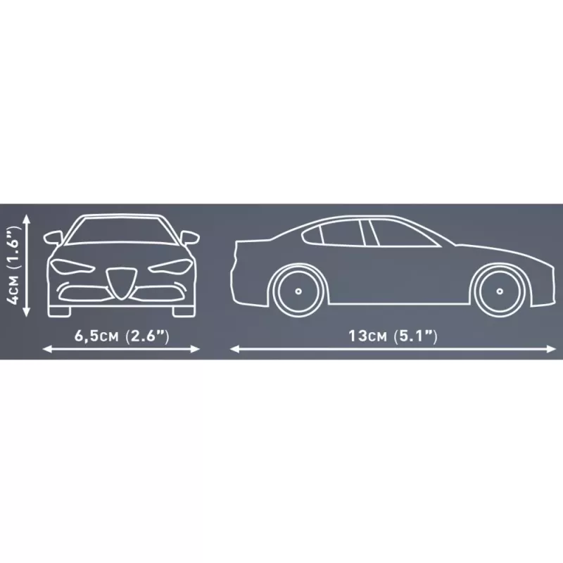 Konstruktorius COBI Alfa Romeo Giulia Quadrifoglio, 90 dalių, nuo 6 metų