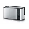 Automatik-Langschlitztoaster AT 2590 (edelstahl/schwarz, 1.400 Watt, für 4 Scheiben Toast)