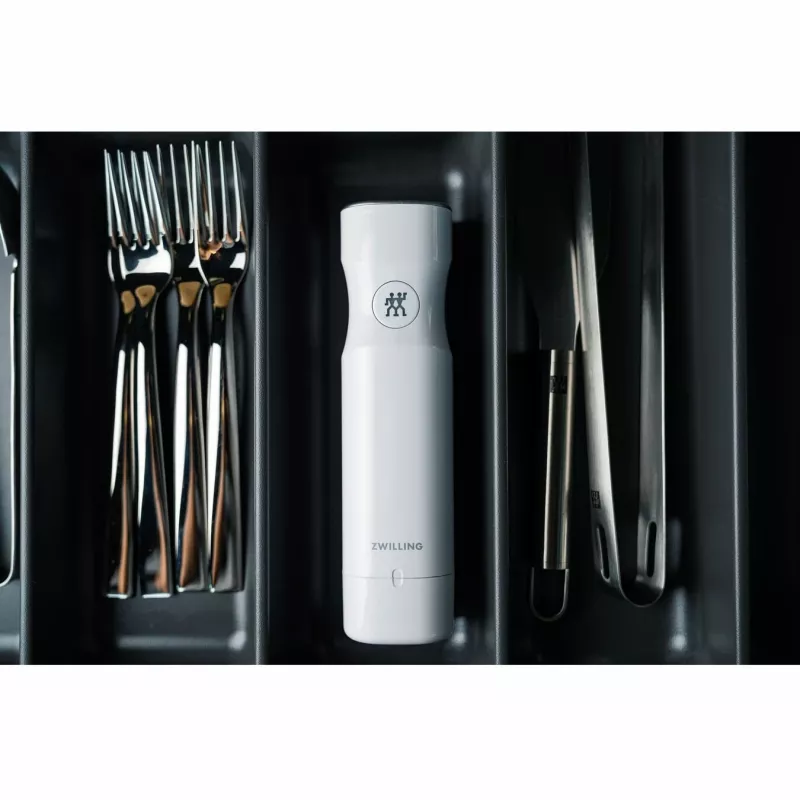 Vakuuminis siurblys ZWILLING FRESH & SAVE baltas, baterija 3,7V, MicroUSB įkrovimas, 190×50×50 mm, 330 g