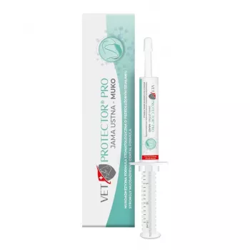 Dantų gelis JM Sante Vet Protector Pro Muko 15 ml šunims ir katėms – burnos higiena, mažina dantų akmenis