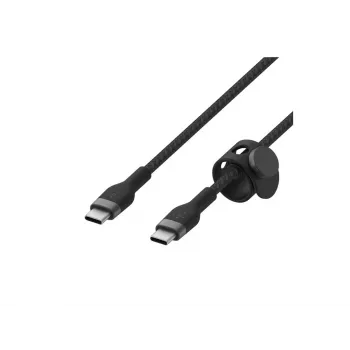 Belkin BOOST↑CHARGE PRO Flex kabelis USB-C / USB-C pintas silikoninis 2 m, juodas