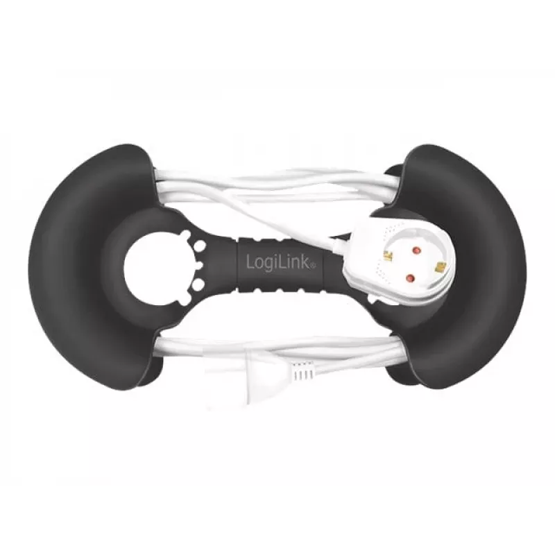 Kabelių organizatorius LogiLink KAB0068 Universal Black, polipropilenas, 1 vnt.