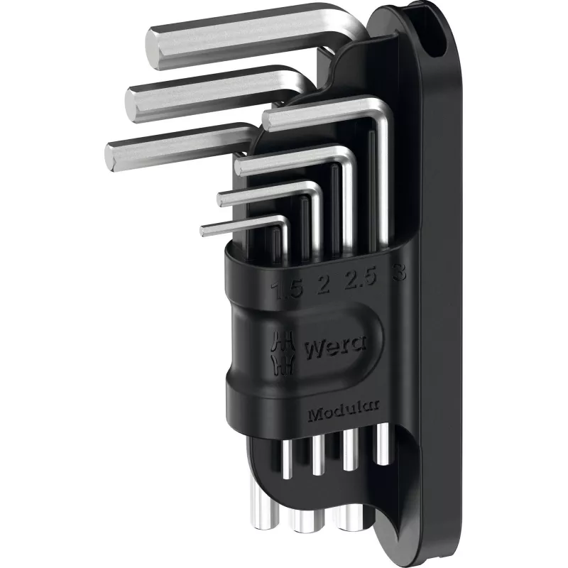 Įrankių rinkinys Wera Tool-Check Modular Set 1 – 50 dalių modulinis dirbtuvių rinkinys, įvairūs antgaliai ir lizdiniai raktai