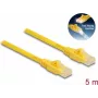 DeLOCK RJ45 kabelis Cat.6A U/UTP 5m geltonas