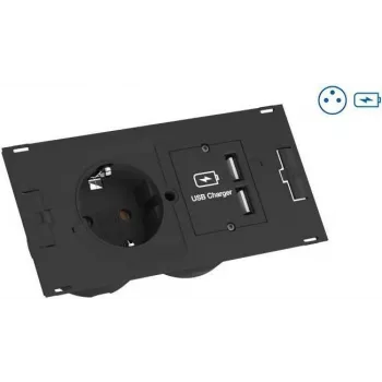 BACHMANN DUE rinkinys 1xDUE UTE + USB įkroviklis 1xT-skirstytuvas GST18 2m GST18