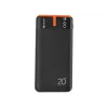 Nešiojamas įkroviklis TRACER EnerGen 20000 mAh, Power Delivery 20W, USB-C įvestis, 2×USB-A išėjimai, 3 įrenginių palaikymas, oranžinė