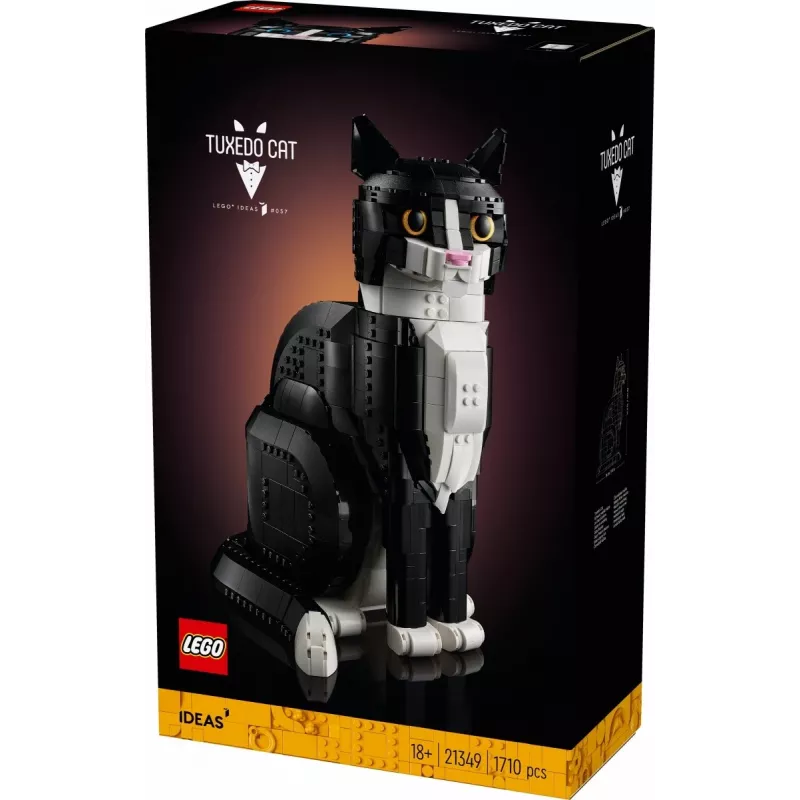 LEGO rinkinys Ideas 21349 Smokingo katė – kolekcinis plytų modelis, eksponavimo figūrėlė