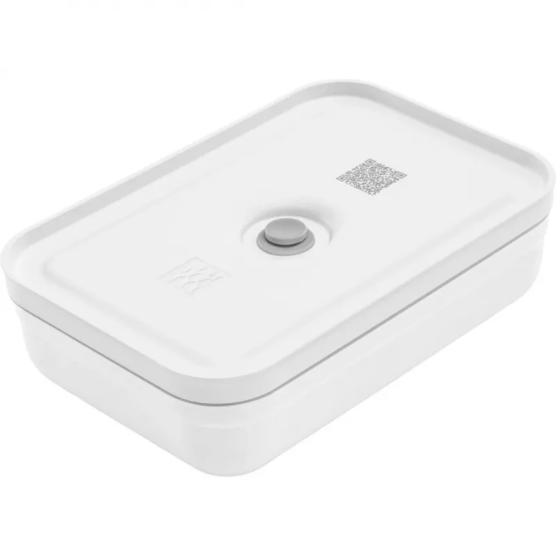 Pietų dėžutė ZWILLING FRESH & SAVE 1 L, plastikinė su silikoniniu sandarikliu, pilka/balta