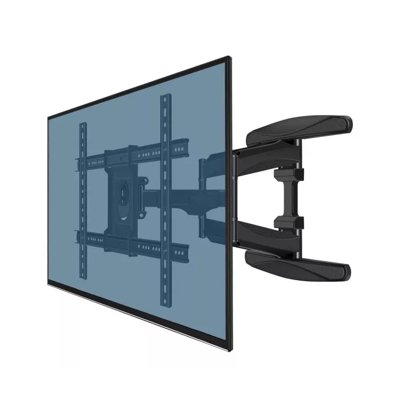 Priekinės sienos laikiklis ESPERANZA ERW021 40–85 colių plokščiajam televizoriui, metalinis, pakreipiamas, 6–50 cm atstumas, 68 kg apkrova, VESA 200x100–600x500 mm