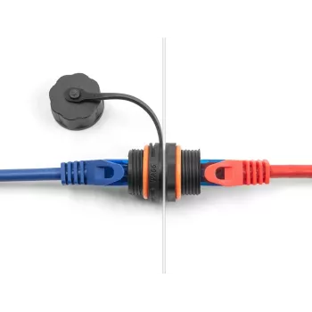 Tinklo kabelio jungtis DeLOCK 88145 RJ45 į RJ45 Cat.6A juoda