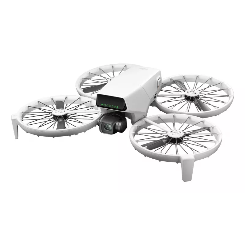Dronas DJI Flip 4 su 48 MP kamera, 4K (3840x2160), 3110 mAh baterija, 16 m/s, 14 000 m nuotolis, 4 rotoriai, 0,249 kg, Juoda/Balta