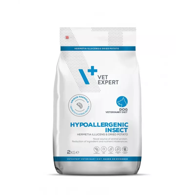 Sausas šunų ėdalas VETEXPERT Veterinary Diet Hypoallergenic Insect 2 kg