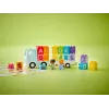 Konstruktorius LEGO DUPLO 10421 ABC sunkvežimis, 36 dalių, 2 minifigūrėlės, nuo 2 m., matmenys 110×140×70 mm