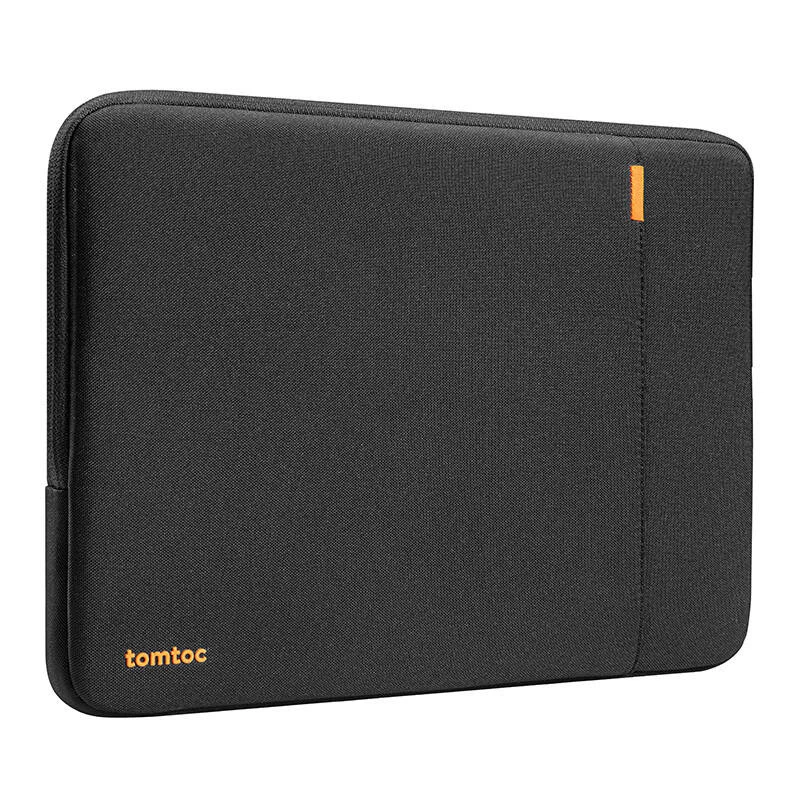 Dėklas nešiojamam kompiuteriui Tomtoc A13C2D1, skirtas MacBook – juodas, lengvas, patvarus apsauginis dėklas
