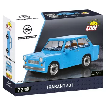 Konstruktorius Cobi Trabant 601 – 72 detalės, miniatiūrinio automobilio modelio rinkinys