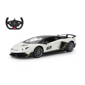 Radijo bangomis valdomas sportinis automobilis Jamara Lamborghini Aventador SVJ Performance 1:14 Baltas 2,4 GHz A