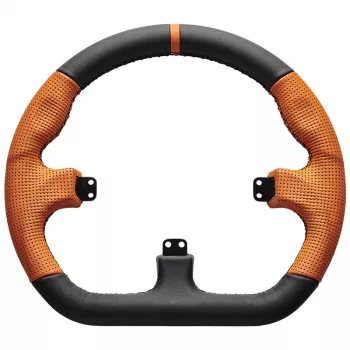 Sim lenktynių vairo ratlankis Asetek SimSports GT Rim Closed D oda oranžinė