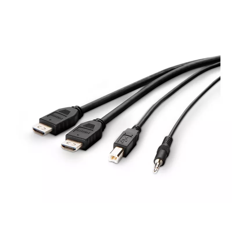 Belkin Secure KVM kombinuotas kabelis - vaizdo / USB / garso kabelis - TAA atitikmuo - USB, Mini-Jack, HDMI (M)