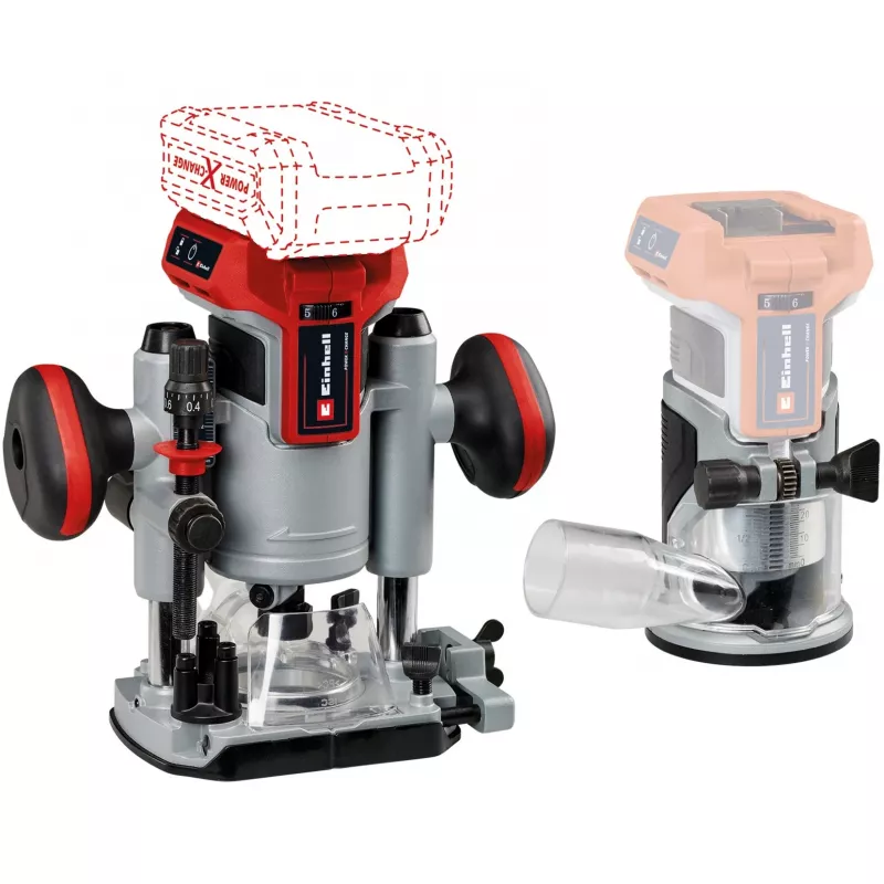 Einhell TP-RO 18 Set Li BL belaidis frezų ir briaunų pjaustymo rinkinys