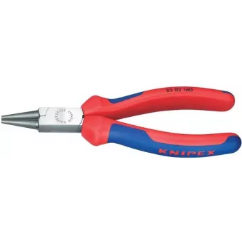 Knipex apvaliosios nosies replės 160mm poliruota galvutė daugiakomponentės rankenos