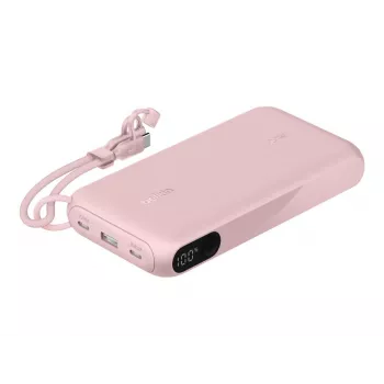 Power bank Belkin BPB028HQPK 20000 mAh – 2× USB-C, 1× USB-A, rožinė