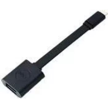 Dell USB-C (vyriškas) į USB-A (moteriškas) kabelis, USB 3.1, 13,1 cm, juodas, P/N: TRIBUTO_ADLP_2301_2200 (5RMND)