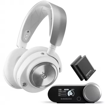Ausinės STEELSERIES 61524 laidinės uždaro tipo galvos lankas baltos spalvos