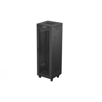 19 colių laisvai pastatomas stovo spintos korpusas LANBERG FF01-6637-23BL 37U 600x600 juodas