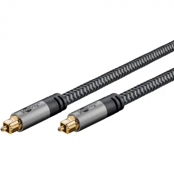Plus Toslink laidas (juodas/sidabrinis, 5 m)