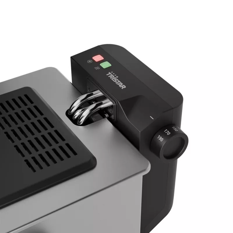 Tristar Deep Fryer FR-9338 | 2000 W | 3 L | Nerūdijantis plienas/Juoda