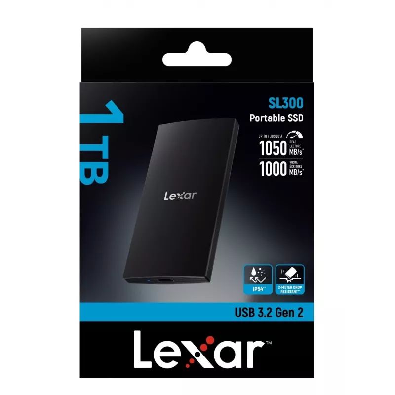 Išorinis kietasis diskas Lexar 1TB USB Type-C 3.2 Gen 2 LSL300001T-RNBNG