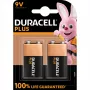 Baterija Duracell Plus 9V (MN1604) — 2 vnt. pakuotė