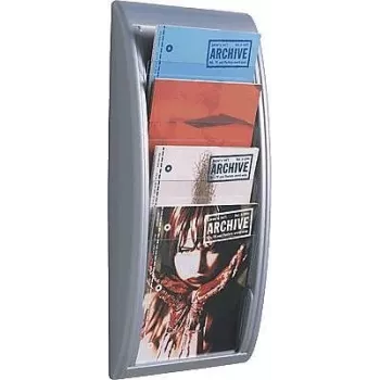 Žurnalų stovas PaperFlow K540615 sidabrinis