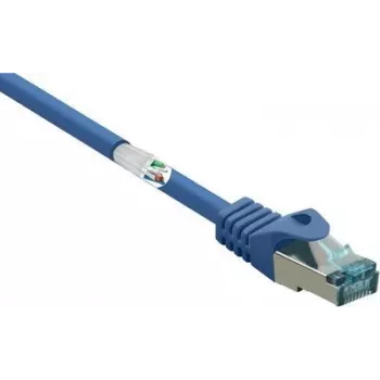 RF-5044038 RJ45 tinklo laidas Patch Cable CAT 6a S/FTP 1,00 m mėlynas, liepsnai atsparus, 1 vnt.