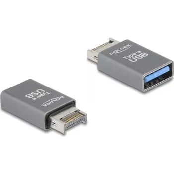 DeLOCK 67230 Laidinio lyties keitiklis USB Type-E į USB Type-A, pilka