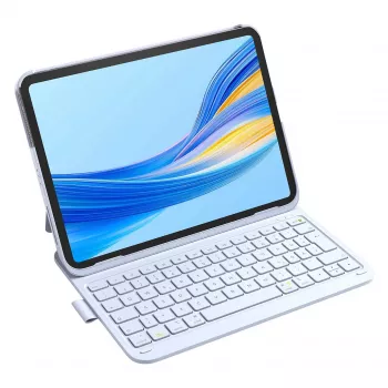 Folio dėklas su Bluetooth klaviatūra Inateck BK2007, skirta iPad Air 11 colių (27,9 cm) – QWERTZ išdėstymas, 250 mAh baterija