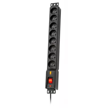 LESTAR LXARM 810 G-A K.:CZ 1,5M 19PDU juodas 8 AC lizdai 230 V 1,5 m