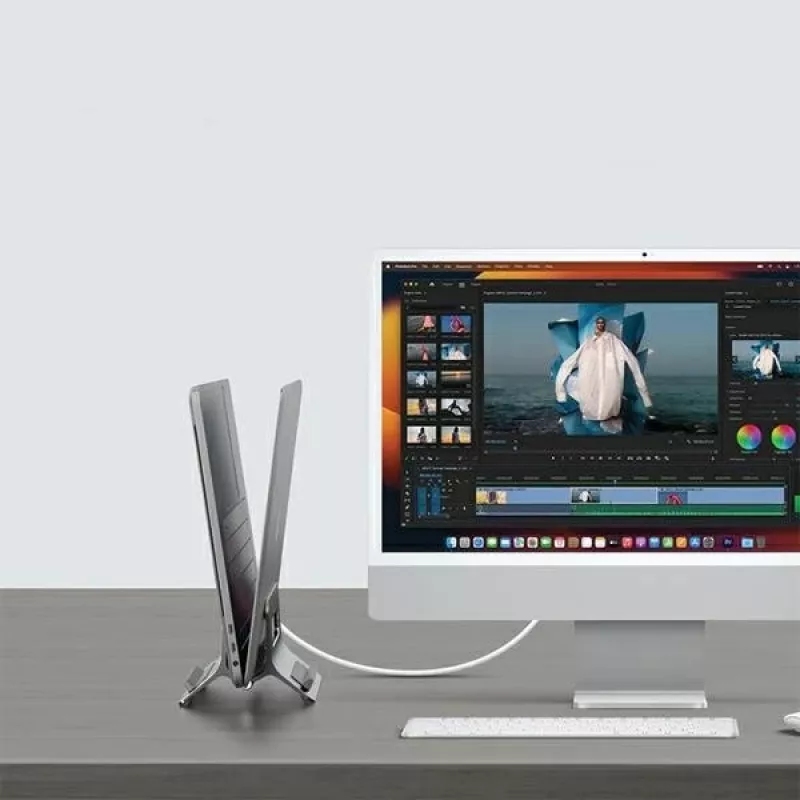 Gravity stovas MacBook pilkai