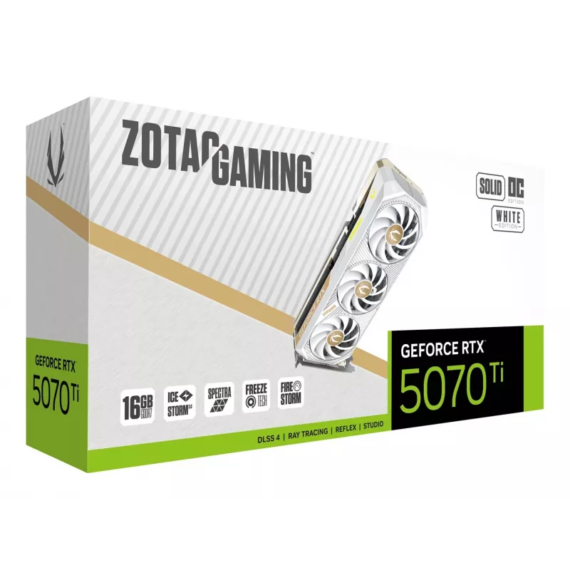 ZOTAC GAMING GeForce RTX 5070 Ti SOLID CORE OC 16 GB GDDR7 vaizdo plokštė