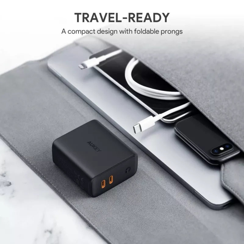 AUKEY PA-D2 mobiliojo įrenginio kroviklis 36W Juodas