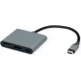 ROLINE USB-C – HDMI 4K60+ vaizdo adapteris su 1 USB-A prievadu ir PD, USB 3.2 Gen 1, 0,12 m, pilkas (12.03.3199)