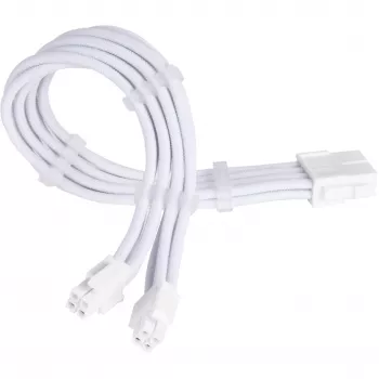 Prailginimo laidas maitinimo šaltiniui SILVERSTONE EPS 12V 8 kontaktų (30 cm) baltas SST-PP07E-EPS8W-V2