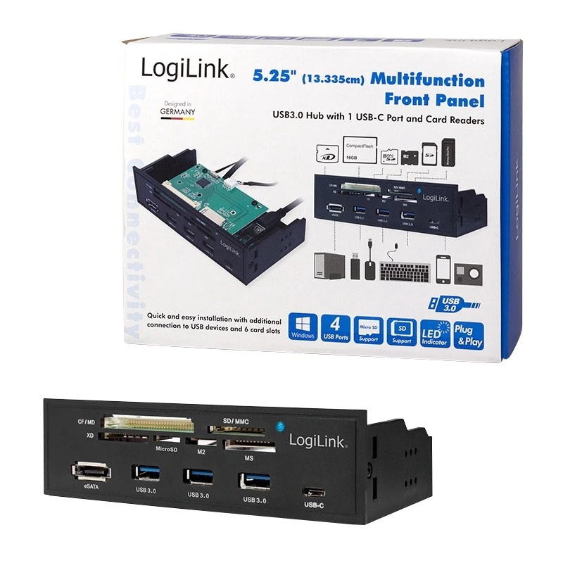 Card Reader LogiLink UA0341 SATA vidinis juodas