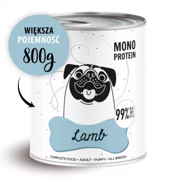 PAKA ZWIERZAKA Pepe ėriena – šlapias šunų ėdalas – 800 g
